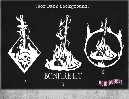 Bonfire dark souls тату