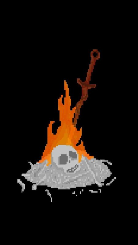 Dark souls bonfire pixel