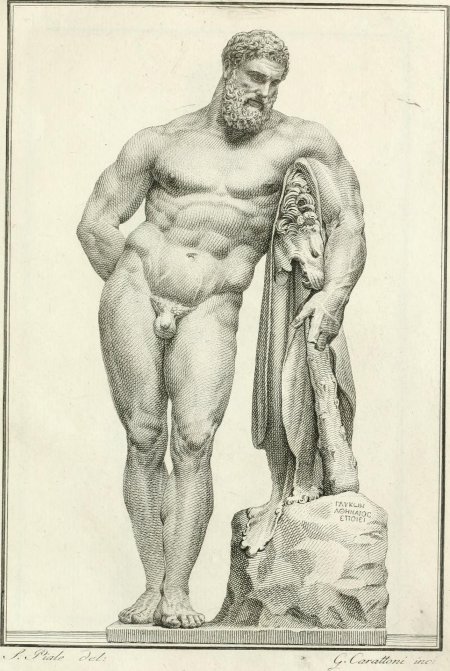 Геракл фигура академический рисунок