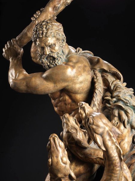 Геракл и гидра скульптура