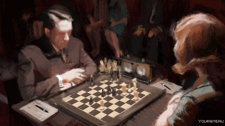 Игра в шахматы картина