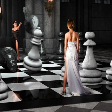 Шахматы ферзь черная королева