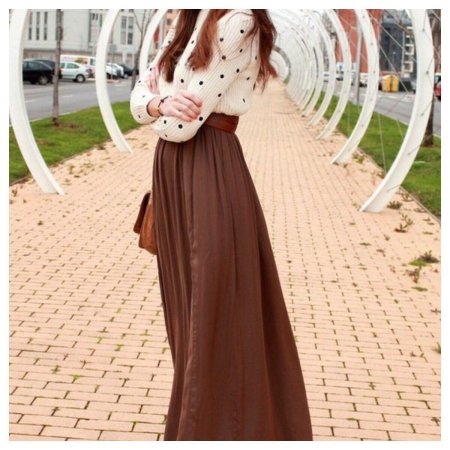 Юбка коричневая