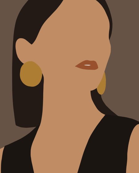 Портрет в векторном стиле