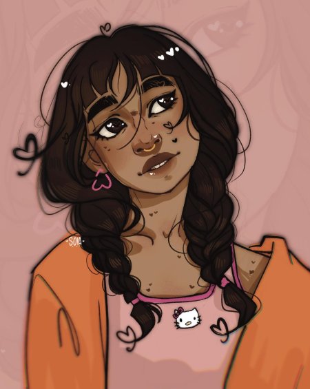 Девушка иллюстрация