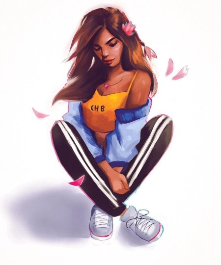 Девушки в мультяшном стиле