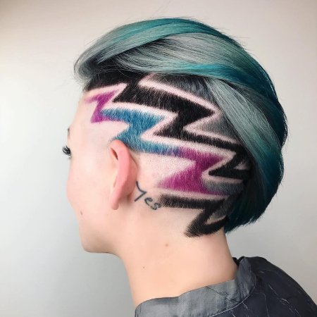 Стрижки с выбритым затылком