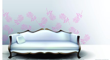 Диван на красивом фоне