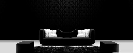Мебель на черном фоне