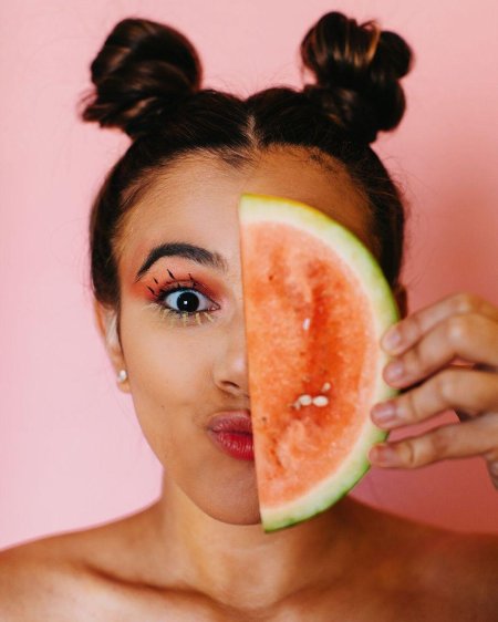 Фотосессия с фруктами