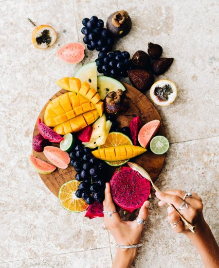 Тарелка экзотических фруктов