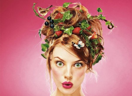 Девушка прическа