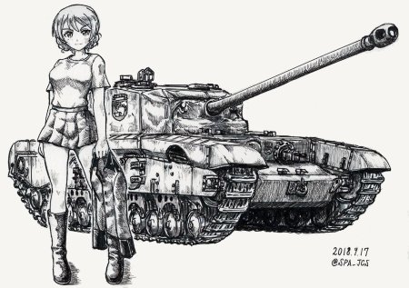 Аниме танки раскраска