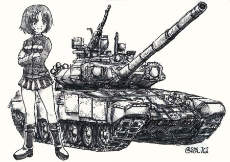 Аниме девушки танки
