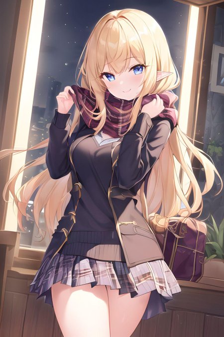 Красивая аниме девушка