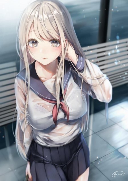 Красивая аниме девушка