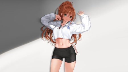 Аниме девушки спорт