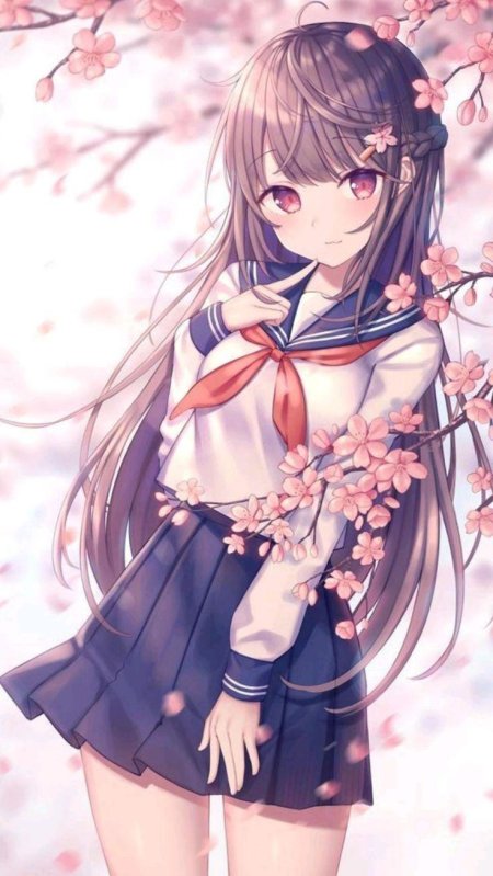 Красивая аниме девушка