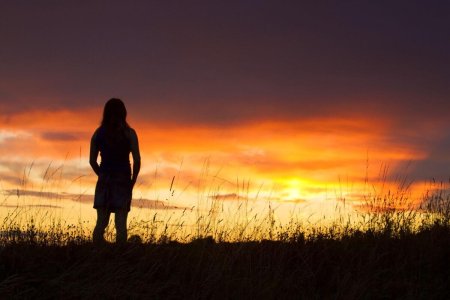 Силуэт на закате