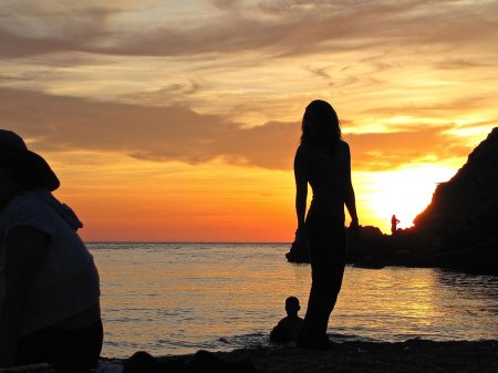 Девушка на закате