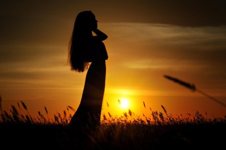 Красивые силуэты девушек