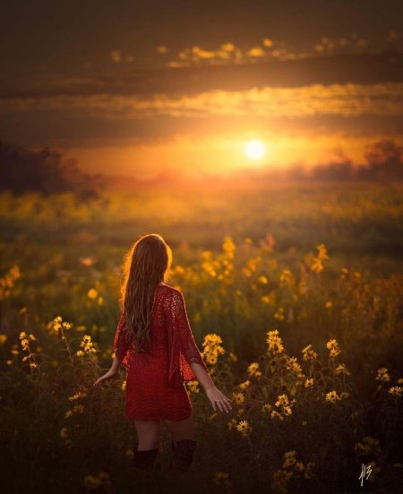 Фотосессия на закате