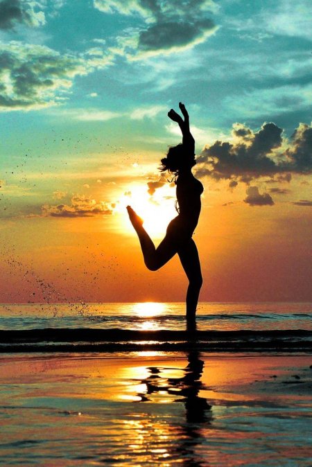 Закат на море