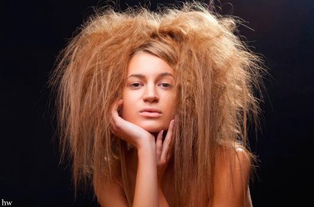 Лохматые волосы