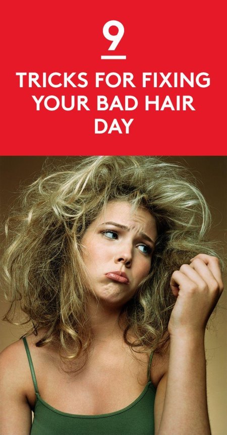 Женщина с растрепанными волосами