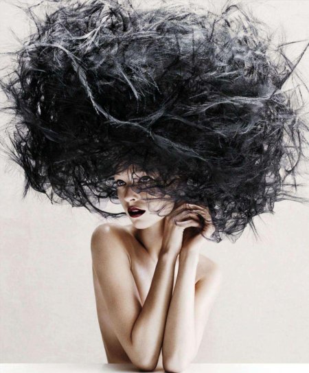 Растрепанная прическа