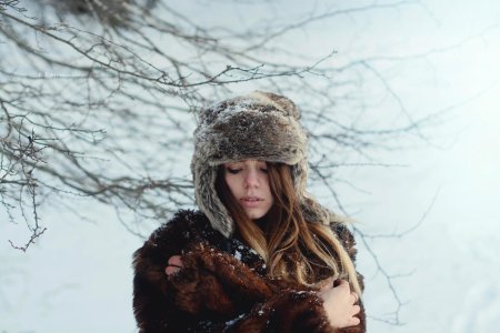 Девушка зима