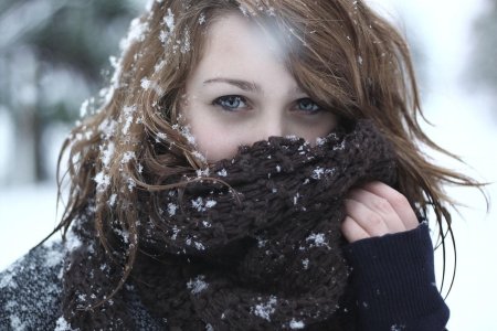 Женщина зима