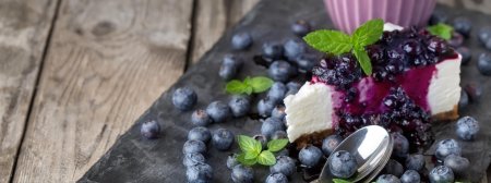 Черничный чизкейк голубика