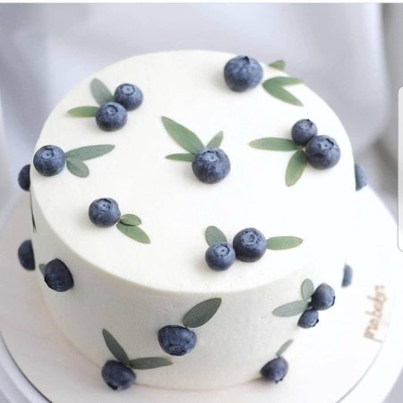 Торт крем чиз с черникой