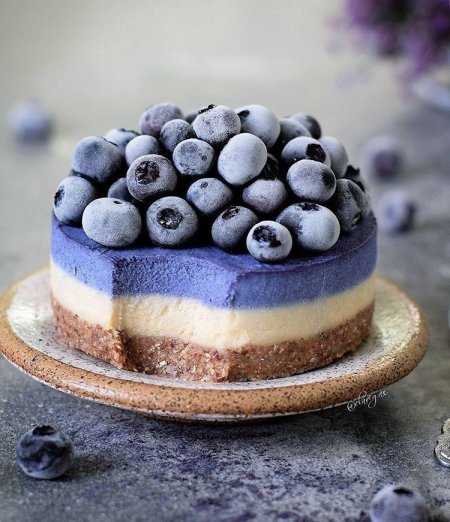 Черничный торт суфле