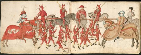 Рыцарский турнир средневековая миниатюра