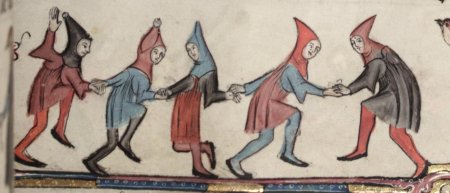 Шут средневековая миниатюра