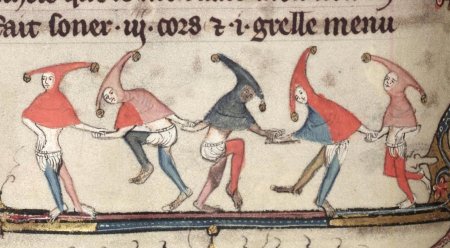 Шут средневековая миниатюра