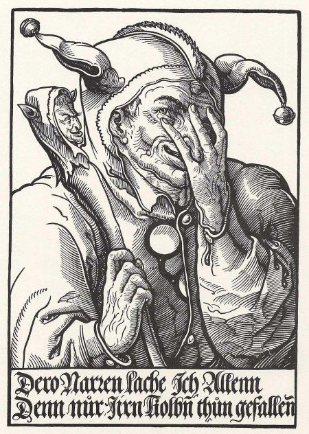 Шут гравюра