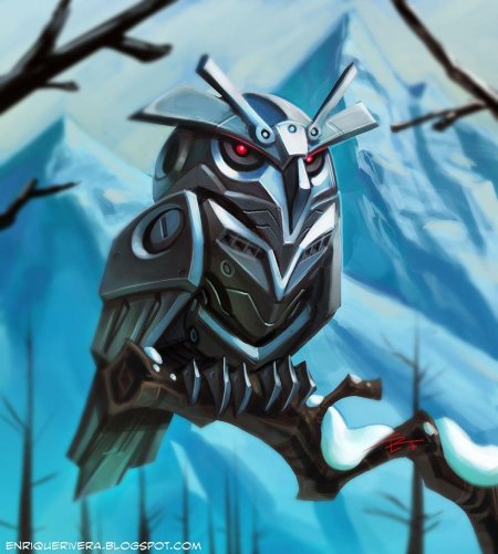 Стимпанк сова