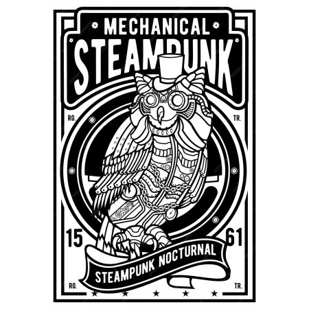 Плакаты в стиле стимпанк