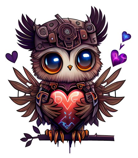 Стикер совушка