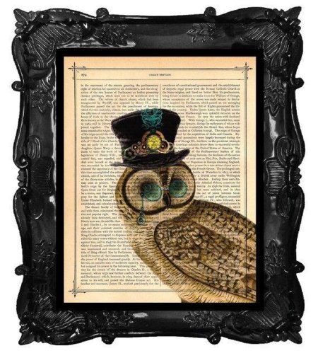 Сова стимпанк