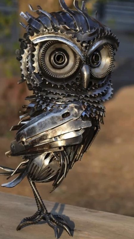 Сова из металла