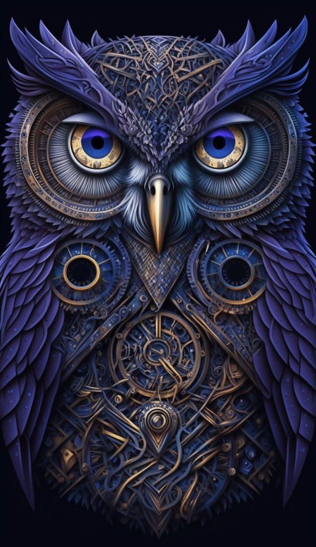 Картина сова