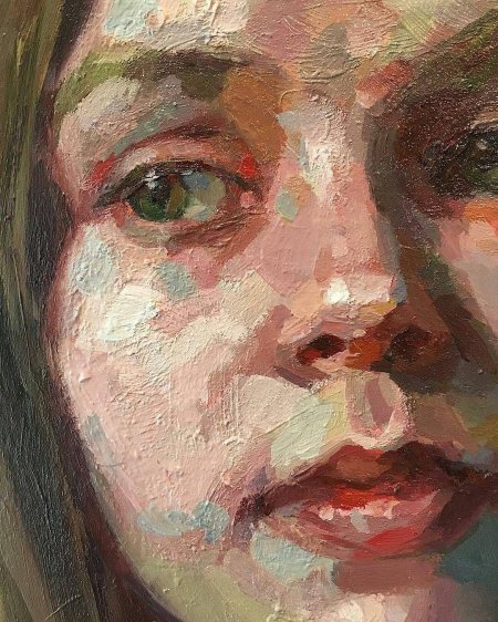 Портрет гуашь