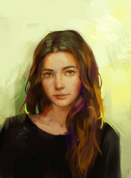 Цифровая живопись портрет