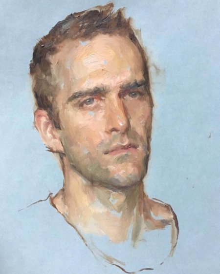 Akademicheskiy живопись портрет