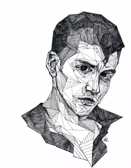 Джош брайан геометрические портреты