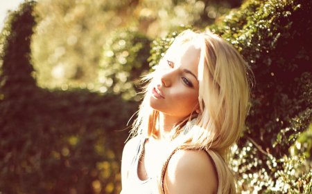Девушка блондинка красивая